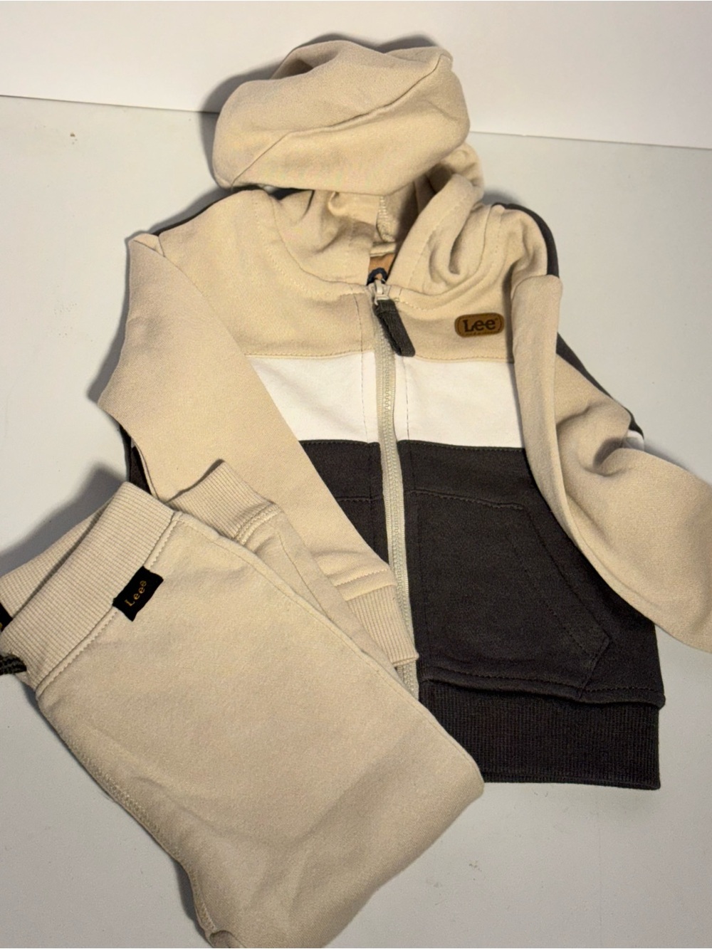 Lee Toddler Boys Colorblock Tracksuit Set Zip Up Hoodie & Joggers 2-Piece